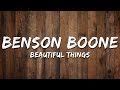 Benson Boone Beautiful Things Acoustic Lyrics