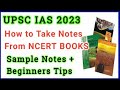 How to take notes from ncert for upsc prelims  upsc prelims ncert notes making strategy in tamil