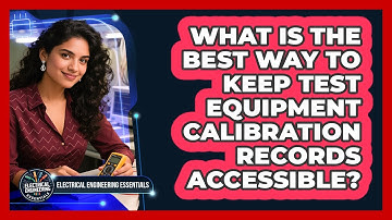 What Is The Best Way To Keep Test Equipment Calibration Records Accessible?