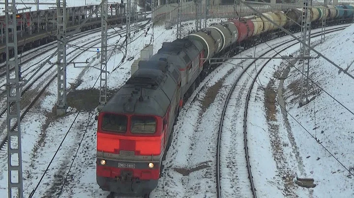 "Бывшая из Калининграда!" Тепловоз 2М62-0409 с наливными цистернами