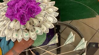 Let me teach you the easiest way to make a $100 money bouquet