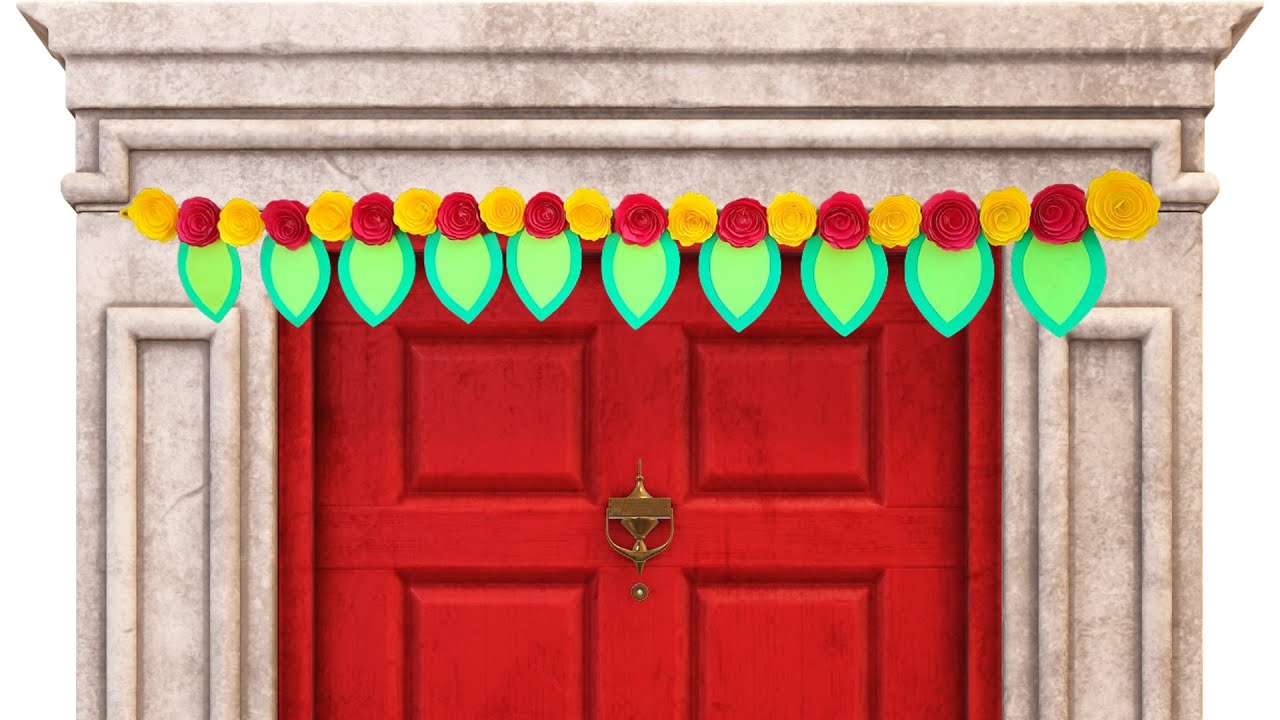 Diy door toran for Diwali Diy paper craft door hanging idea diwali