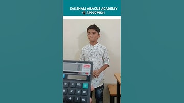 Finger Abacus Amazing Practice Video | Saksham Abacus Academy #learn #maths #skills #shorts #video