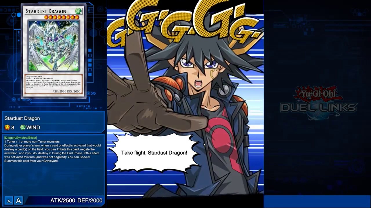 Unlocking Yusei - Stardust Animations [Duel Links]