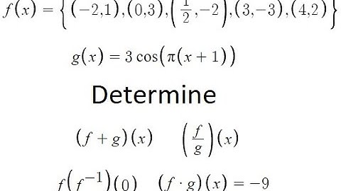 Grade 12 Advanced Functions - Combination of Functions (Ch 9)