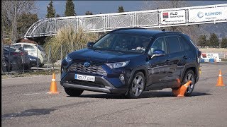 Toyota RAV4 2019  Maniobra de esquiva (moose test) y eslalon | km77.com