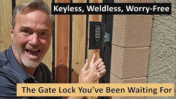 Weldless, Keyless Gate Lock for Side Gates - AES Gatemaster