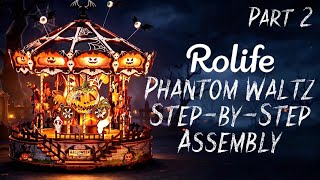 Rolife Phantom Waltz Music Box Wooden Carousel Step-by-Step Assembly: Part 2