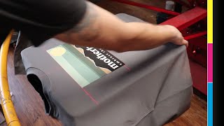 Screen Printing 250 Sweat Shirts with 8 colors | 6 Custom Pantone Spot Mixes