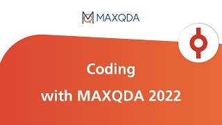 Coding with MAXQDA 2022