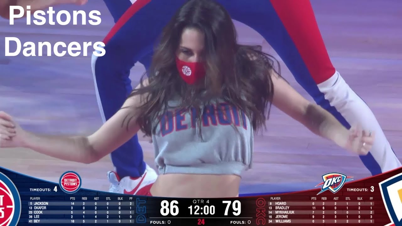 Detroit Pistons Dancers NBA Dancers 4/16/2021 Dance performance