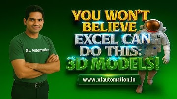 How to Create 3D Models in Excel for Animation & Presentations