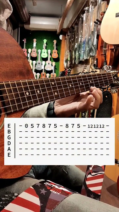 Bella ciao on 1 Guitar string | Tab #moneyheist