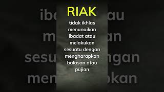 UJUB, RIAK, TAKBUR ??? shorts riak ujub