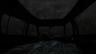 99% Instantly Fall Asleep With Relaxing Rain Sounds on a Camping Car Window in the Foggy Forest