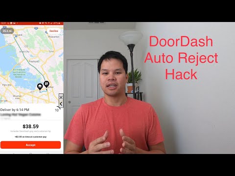 DoorDash Dasher auto reject hack, How to automatically Reject low paying deliveries