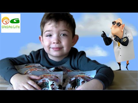 Сюрпризы с игрушками Миньоны и Гадкий Я 2. Surprises with toys and Minions Despicable Me 2.