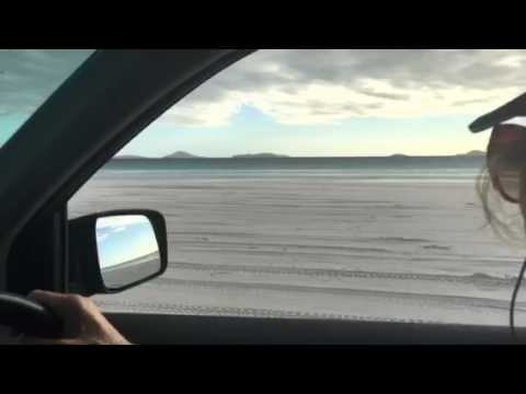 Driving on the beach at Le Grande Beach