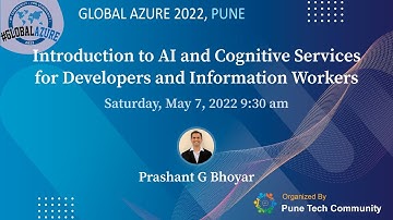 Introduction to AI and Cognitive Services for Developers and Information Workers by Prashant Bhoyar