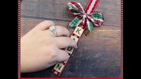 DIY - Personalized Scrabble Tile Ornaments Kit