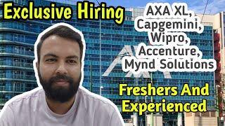 Exclusive Hiring In 2025 | AXA XL | Capgemini | Wipro | Accenture|Mynd Solutions|Neeraj Bhatia Vlogs
