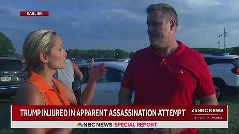 'The man beside me suffered a gunshot wound to the head' | Witness on shooting at Trump rally