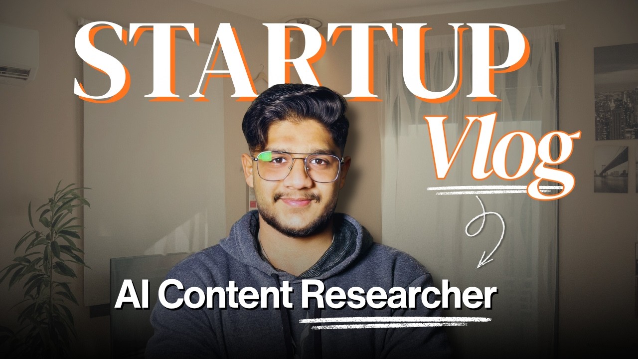 My First Startup Vlog as an AI Content Researcher (اردو + हिंदी)
