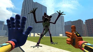 Nightmare X CatNap from Poppy Playtime Chapter 3 Chase Me in Big City in Gmod Garry's Mod