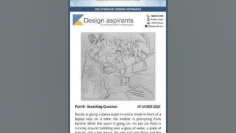 Sketching Solutions of Part-B CAT Question from IIT-UCEED 2023