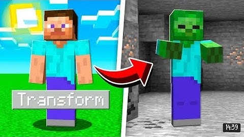 How to morph/transform into mobs using commandblocks (Minecraft Bedrock Edition)
