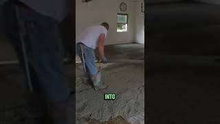 Pulling wire mesh into the concrete: does it actually work? #shorts