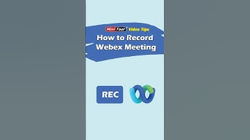 How to Record Webex Meeting? Two Detailed Guides for You #webex #recordscreen