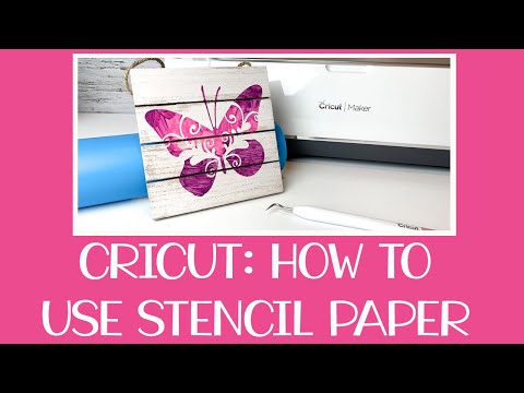 HOW TO MAKE A VINYL STENCIL STEP BY STEP WITH YOUR CRICUT MACHINE FOR  BEGINNERS! 