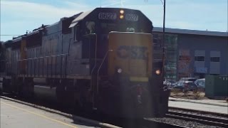CSX 8627 SD50-2 & 6295 GP40-2 Leads X105-20 Light Power From Parkton NC & 3rd Gen K5LA Fay NC