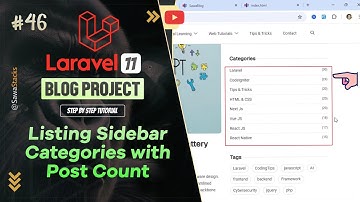 List Sidebar Categories with Post Count in Laravel 11 – Step 47