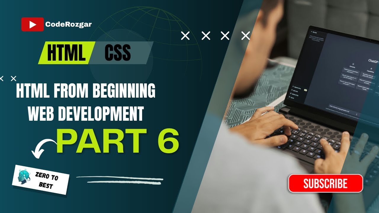 HTML PRACTICE PART 6 | @CodeRozgar | FRONT END DEVELOPMENT | WEB ...