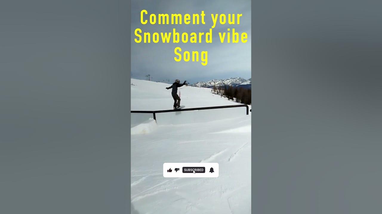 Comment your Snowboard vibe Song! #shorts #snow #snowboarding #snowboard #freestyle #vibes #rail