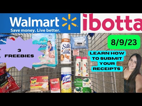 🔥Walmart Ibotta Deals and Haul 8/9/23| 3 Freebies| Easy Digital Deals📱| Learn How To Submit Receipts