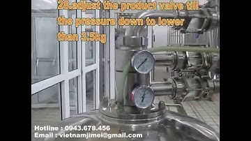 Máy tiệt trùng bản mỏng - Plate Pasteurizer ( hướng dẫn sử dụng )