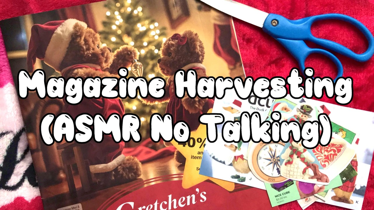Magazine Harvesting | ASMR Cutting Sounds (No Talking)