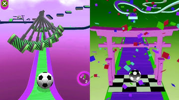 Sky Rolling Ball vs Reverse Speed Walkthrough ,iOS Android Colour Ball Run New Update (Part 146)