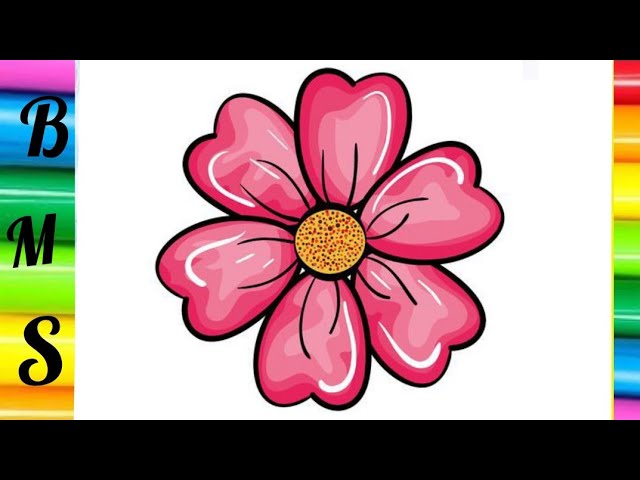 Flowers Coloring Pages Salt Painting  Fun Art Learning Colors Video 