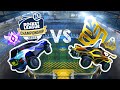 PROS vs GOLDS but the Golds just have to touch the ball - Rocket League Experiments 1