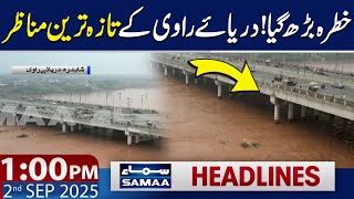 Ravi River Latest Situation | 1 PM News Headlines | 02 Sep 2025 | SAMAA TV