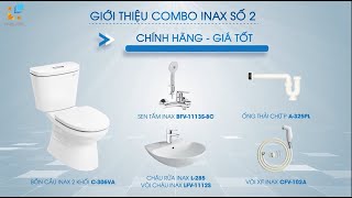 Giảm đến 23% Combo thiết bị vệ sinh Inax số 2 - Hàng chính hãng tại Hải Linh