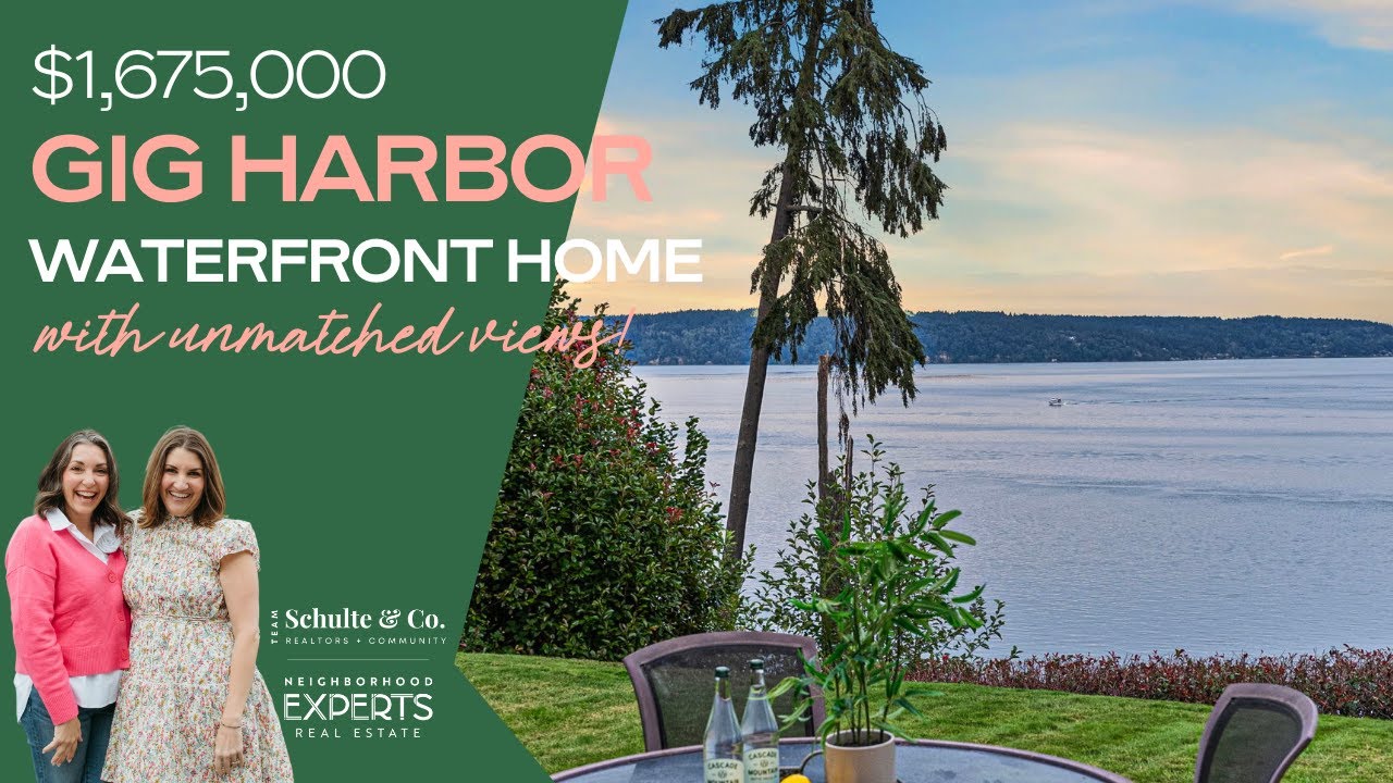 Wake Up to Mt. Rainier: A Dreamy Waterfront Lifestyle Tour  |  6515 27th Ave NW, Gig Harbor, WA