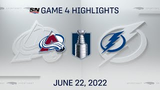Stanley Cup Final Game 4 Highlights | Avalanche vs. Lightning  June 22, 2022