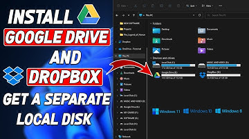 How to Add Google Drive and Dropbox Shortcut in Windows |Google Drive Local disk |Dropbox local disk