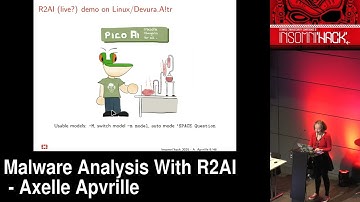 Malware Analysis With R2AI - Axelle Apvrille