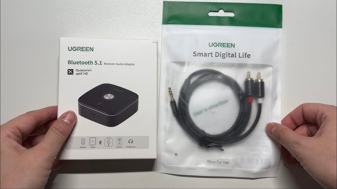 Unbox UGREEN Bluetooth Audio Receiver 5.1 Wireless Adapter - Review & Setup  Guide 